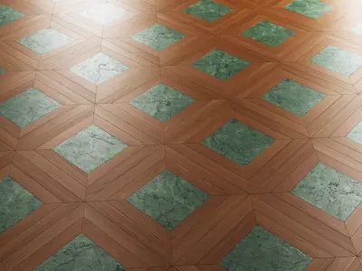 Aurum Mosaico Parquet By Heatwood 3D model