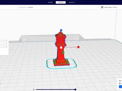 medieval urban stone lantern 2 3D print model