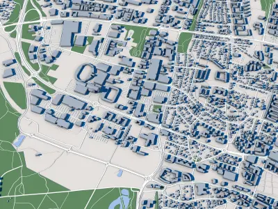 Vaxjo City Sweden 3D model