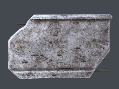 Wall 01 Pbr Low-poly 3D model