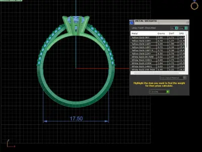 Ring consisting 2 pieces 3D print model