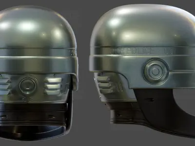 Screen accurate 1987 ROBOCOP helmet replica 3D print model