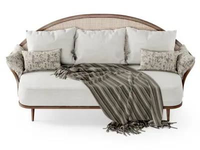 Three-seater garden daybed WML 3D model