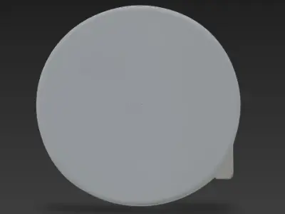 Round LED Panel Light 3D model