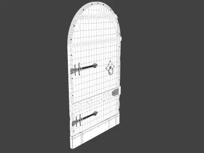 Medieval Door 3D model