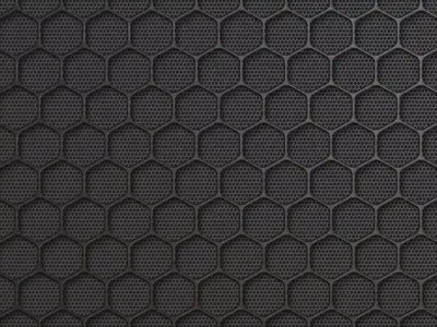 Hexagonal Metal Grille PBR Seamless Texture