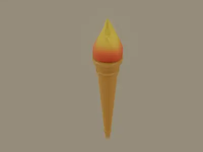 Torch 3D model