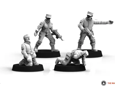 Universal Guard - Civilians Pack 1 3D print model