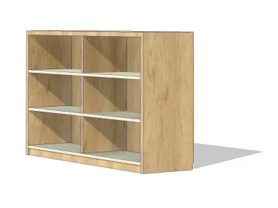 Free Standing Bookcase 3D model