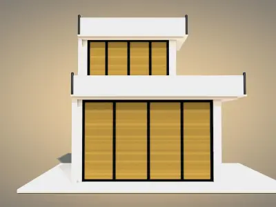 Modern Villa Low-poly 3D model