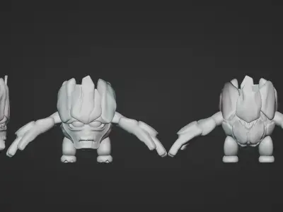 ROCK CHARACTER 3D model