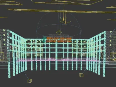 Concert party carnival stage 111 3D model