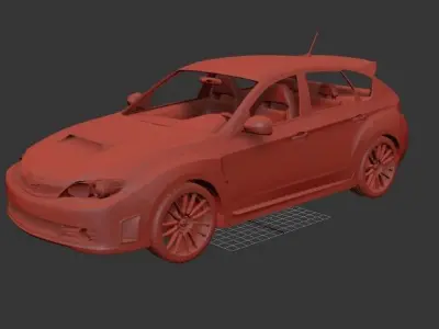 Subaru Impreza WRX STI 2010 3D print model