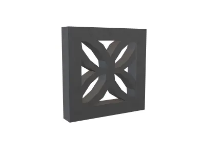 Breeze Block V2 002 Low-poly 3D model