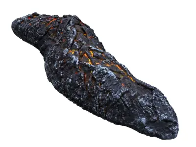 Lava Rock  Low-poly 3D model