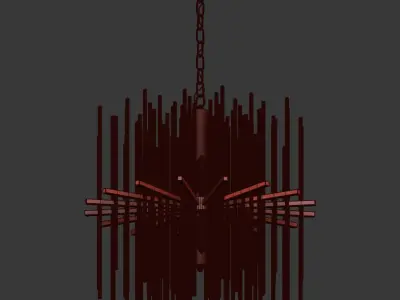 Elect Lampatron Designer chandelier 3D model