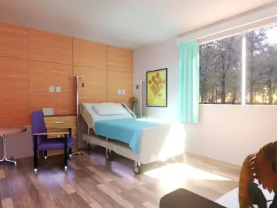 Hospital Room 3D model