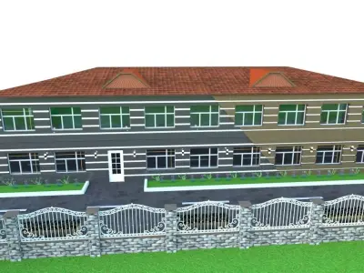school building 3D model 101
