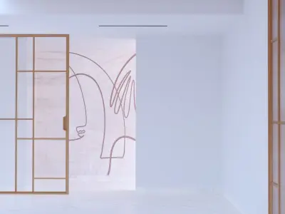 Door - Rimadesio - maxi set of 5 Low-poly 3D model