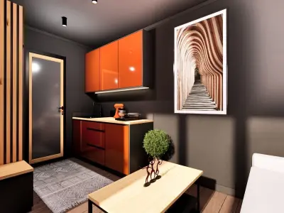 Tiny House TIMO on 15m2 3D model