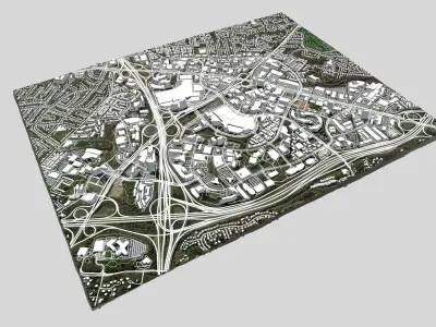 Cityscape Tysons Virginia United States 3D model