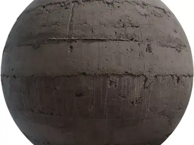 PBR Rough Board Formed Concrete  Texture