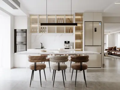 Modern style home space design 3D model