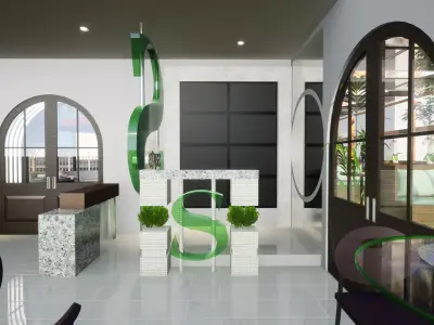 Interior bar 3D model  Free 3D model