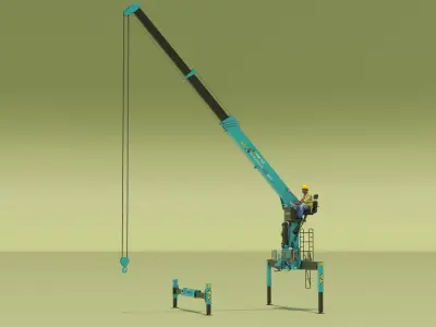  Hyundai HLC-8016 Crane with Operator 