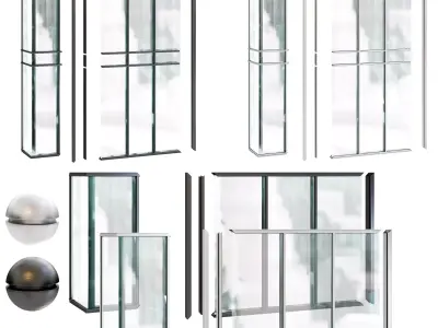 Curtain Wall SET02 3D model