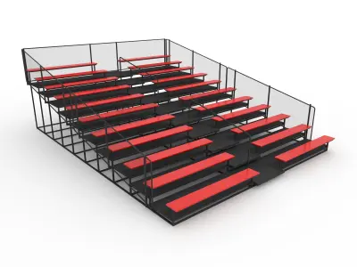 Collection Bleachers 1 3D Model Pack