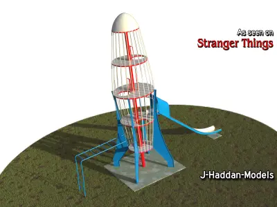 Stranger Things - Rocketship Slide  3D model