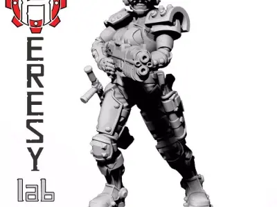 Heresylab - Sauberung Female Enforcer  3D print model