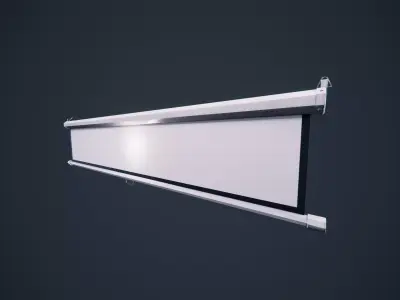 Projector Screen ClassRoom HDRP Low-poly 3D model