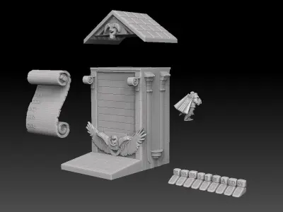 Miniature Display Case Royalty Free Version 3D print model