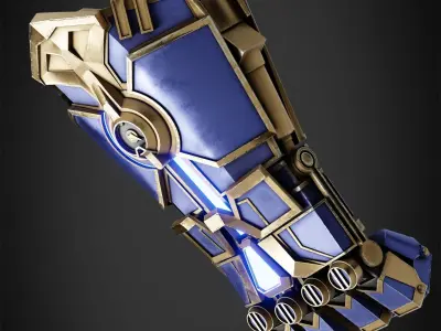 Arcane Vi Atlas Gauntlet for Cosplay 3D print model