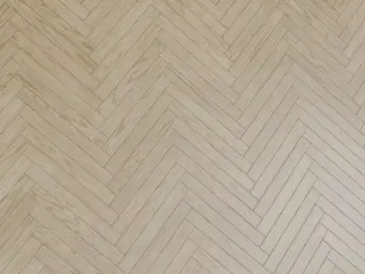 Polished Oak Herringbone Parquet PBR Seamless Texture