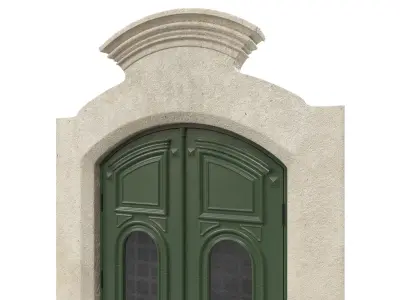 Entrance classic door 49 3D model