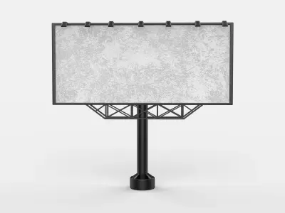 outdoor advertising billboard 05  3D model