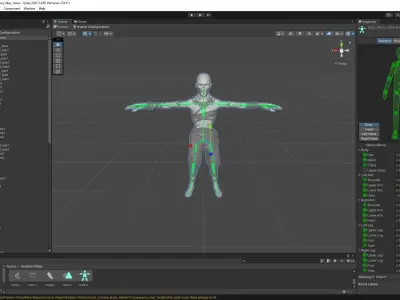 Arabian Ghoul Low-poly 3D model