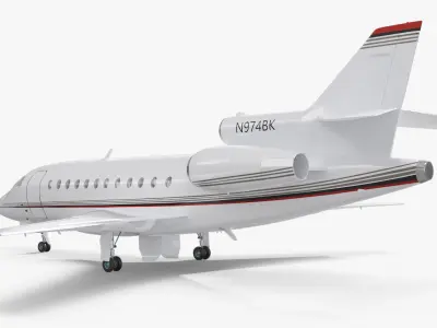  Dassault Falcon 900 Business Jet Simplified 