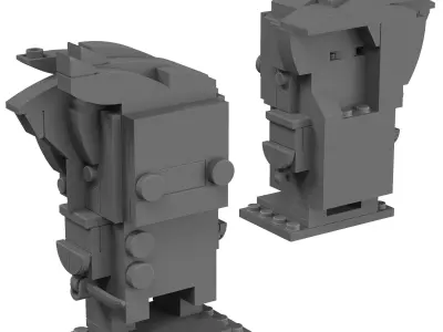 Lego BrickHeadz - 41594 Captain Armando Salazar 3D model