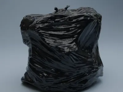Trashbag - Large Low-poly 3D model