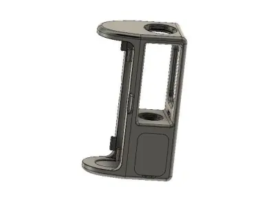 Boro Mechanical Mod with PROTOCOL connector and battery cover 3D print model