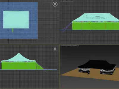 Arabian Bedouin Tent High-Quality 3D Model 3D model