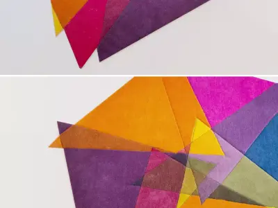 Carpet different colored triangles 3D model