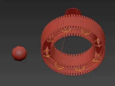 MATHENY CHANDELIER by DELIGHTFULL Gold 3D model