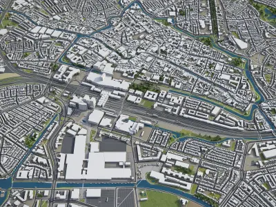 Utrecht Low-poly 3D model