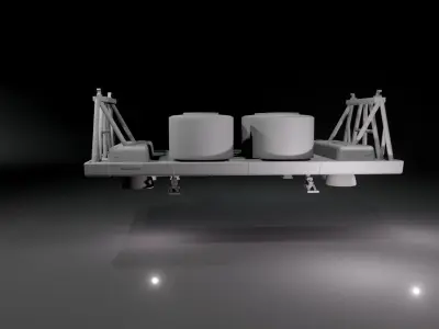 1-24 scale Space 1999 Eage Nuclear Waste cargo pod  3D print model