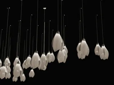 Bloom ceiling lamp 3D model